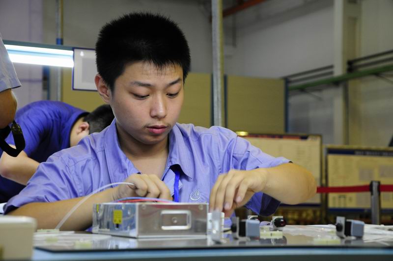 薛惠荣同学比赛现场